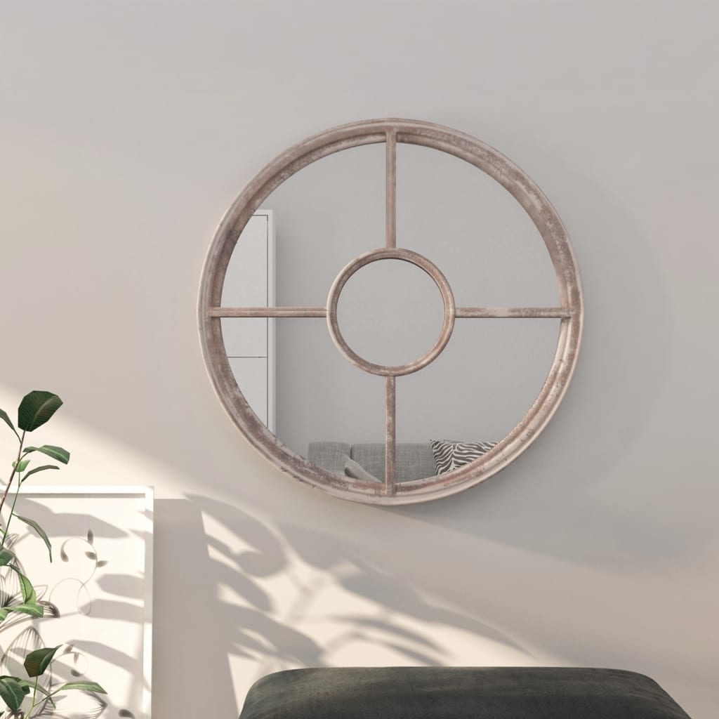 Mirror Iron Round For Indoor Use